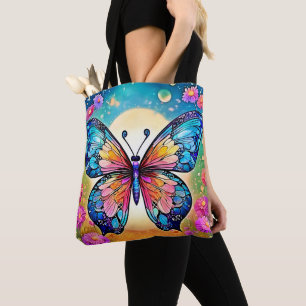 Floral Butterfly Art Design Tasche