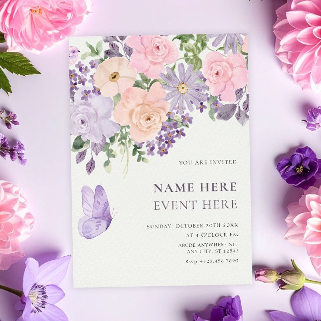 Floral butterfly  einladung (Von Creator hochgeladen)