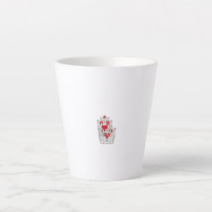 Floral Butterfly Mandala Lila Boho Art Design Milchtasse