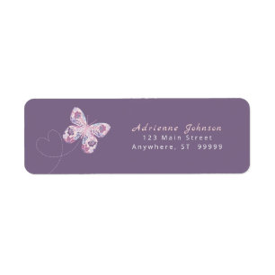 Floral Butterfly mit Personalisiertem Herz