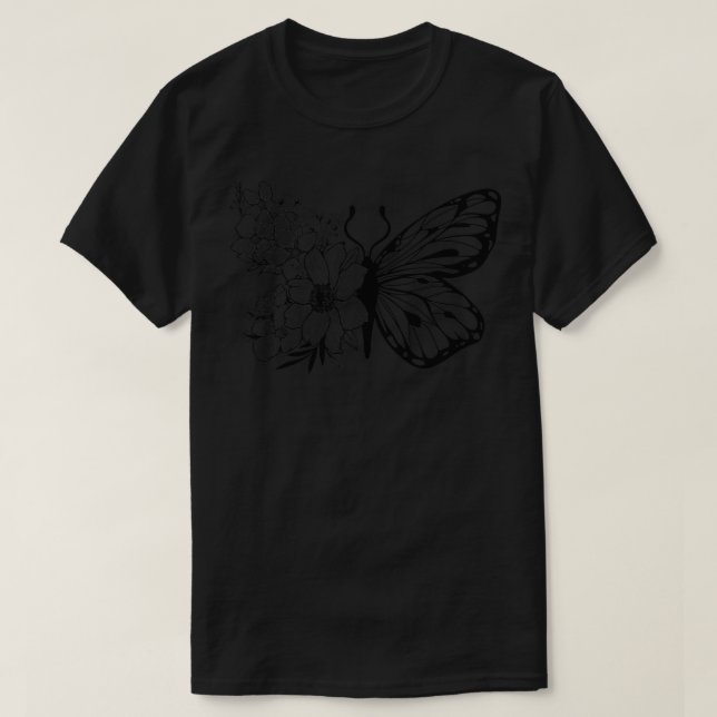 Floral Butterfly T-Shirt (Design vorne)