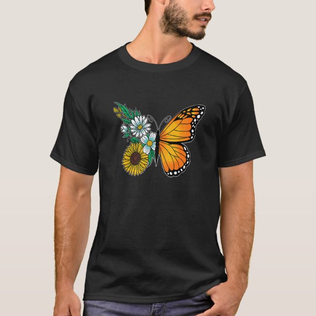 Floral Butterfly T-Shirt (Vorderseite)