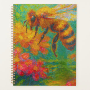 Floral Buzz: Öko Friendly Bee Notebook Planer
