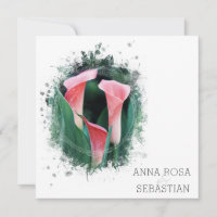 ~* Floral Calla Lily AR12 QR FOTO UAWG Wedding