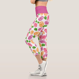 floral capri leggings