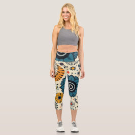 floral capri leggings