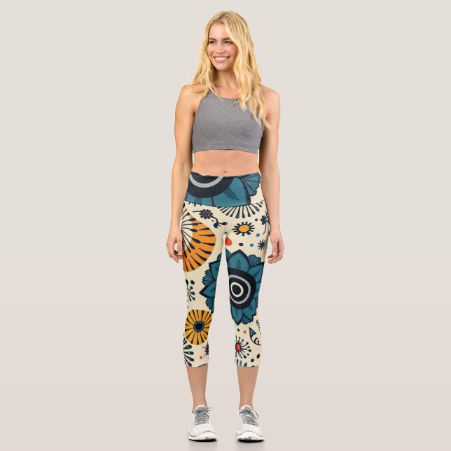floral capri leggings (Vorderseite)