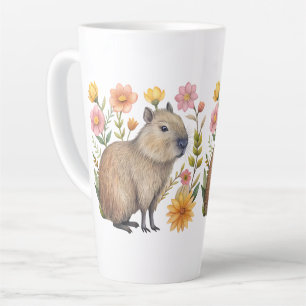 Floral Capybara Milchtasse