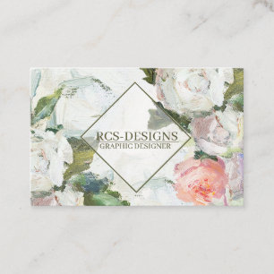 Floral - Carte de visite double face