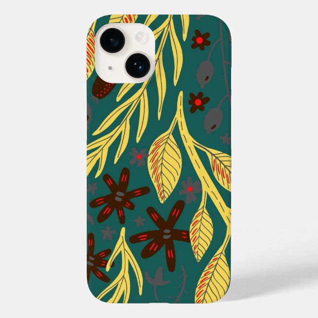 Floral Case-Mate iPhone 14 Hülle (Rückseite)