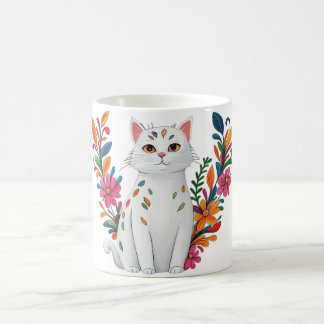 Floral Cat Kaffeetasse