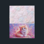 Floral Cat Notepad Notizblock<br><div class="desc">Rococo Impressionism Kawaii Rainbows: "There's a lot going on here." Palais de Marigold St. May creates unique stationery for those that love all things cute, Kawaii, floral, and colorful. Note that the designs are generally created for the large notepads, stationery sheets, stickers, address labels, note cards, and envelopes. If you...</div>