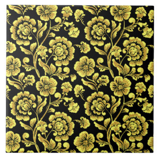 Floral Ceramic Tile Fliese
