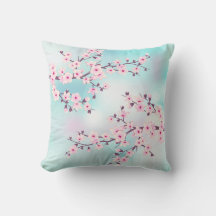 Floral Cherry Blossom Pink Türkis