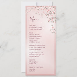 Floral Cherry Blossom Pink White Wedding    Einladung