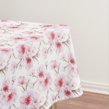 Floral Cherry Blossoms Pink White