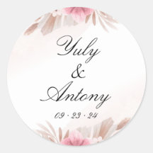 Floral Chic Moderne Rose und Champagner