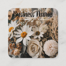 Floral chic | Neutre | Boho | Carte de visite