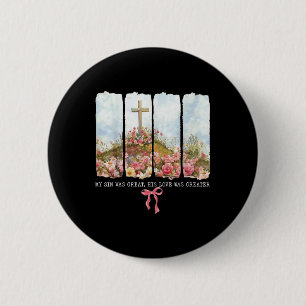 Floral Christlich mein Sohn war großartig, aber se Button