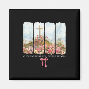 Floral Christlich mein Sohn war großartig, aber se Magnet