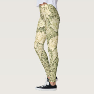 Floral Chrysanthemum Pattern (von William Morris) Leggings