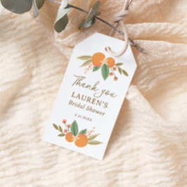 Floral Citrus Brautparty Favor Tag Geschenkanhänger