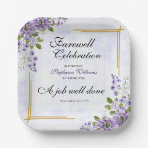 Floral Classic Elegantes Party Pappteller