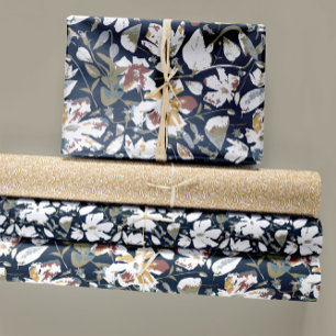 Floral Clematis Decoupage Geschenkpapier Set