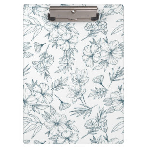 Floral Clipboard Klemmbrett
