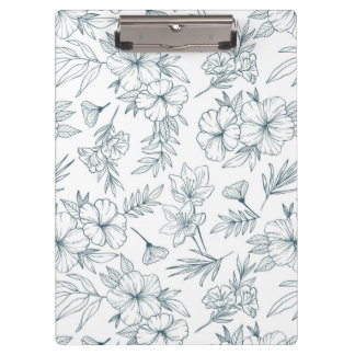 Floral Clipboard Klemmbrett