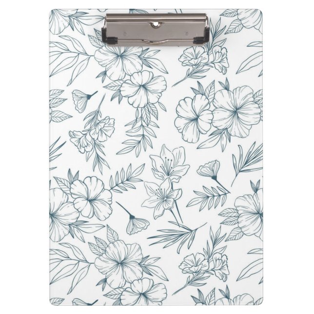 Floral Clipboard Klemmbrett (Vorderseite)