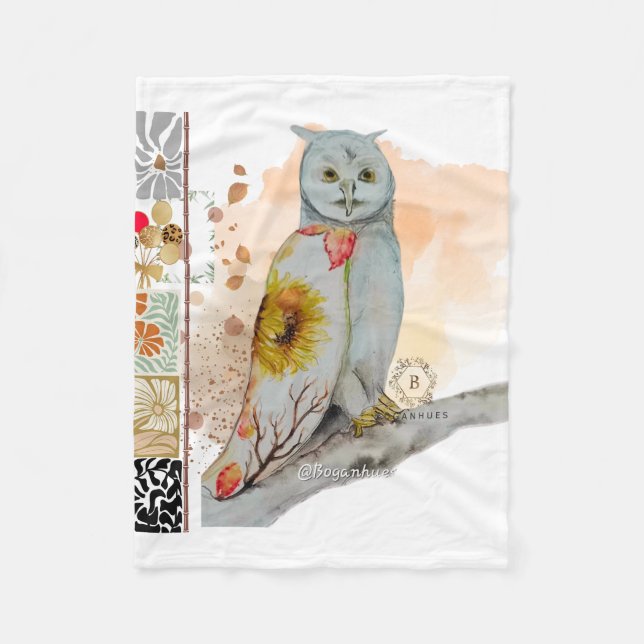 FLoral Cloak Fleece Baby Blanket (Vorderseite)