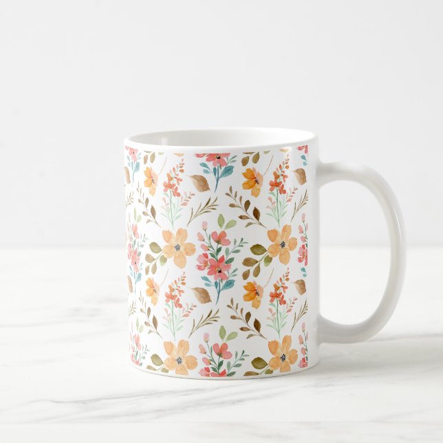 Floral Coffee Mug - A Blooming Start to Your Day (Droite)