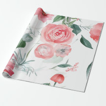 Floral Collage Watercolor Wrap
