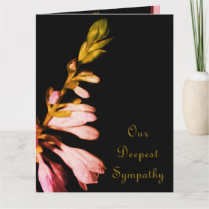 Floral Condolence Karte