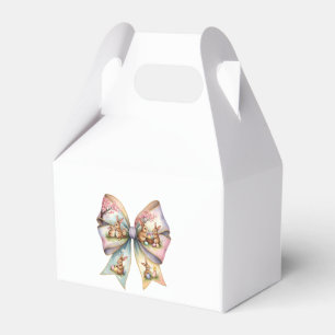 Floral Cottontail Bunny Coquette Bow Rabbit Oster Geschenkschachtel