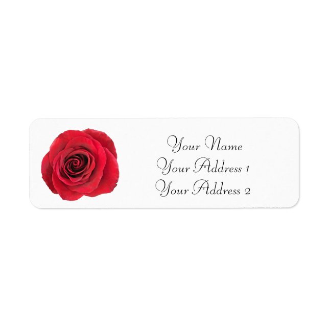 Floral Custom Address Labels (Vorne)