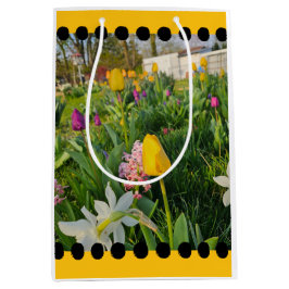 Floral Custom Gift Bag Mittlere Geschenktüte