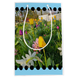 Floral Custom Gift Bag Mittlere Geschenktüte