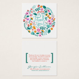 Floral Customer Danke Card