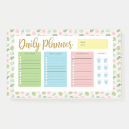Floral Daily Planner Post-it Klebezettel