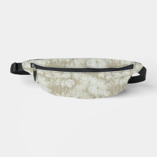 Floral Daisy Velvety Cream Textur Bauchtasche