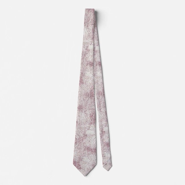 Floral Daisy Velvety Dusty Pink Krawatte (Vorderseite)