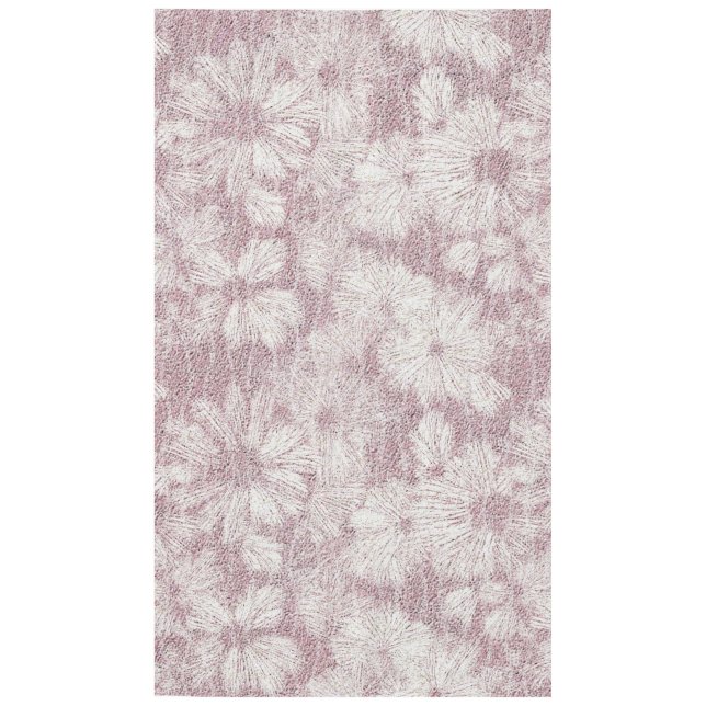 Floral Daisy Velvety Dusty Pink Tischdecke (Vorderseite)