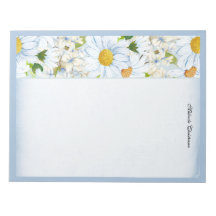 Floral Daisy Vintag Dusty Blue Wasserfarbe Name