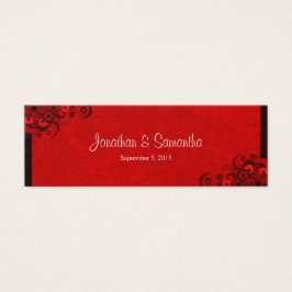Floral Dark Red Floral Gothic Gastgeschenk Hochzei