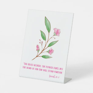 Floral das Wort Gottes Sockelschild
