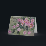 Floral Daughter-im-Schwiegertag/ Grußkarte Karte<br><div class="desc">Original Acryl Blumendesign von Dian... ... ... ...  Schöne rosa Blüten schmücken die Vorderseite dieses,  Karte,  einladend und schön zu sehen.  Das Innere hat eine herzliche Empfindung und ist eine perfekte Auswahl für jedermanns Schwiegertochter,  die sie schätzen und schätzen.</div>