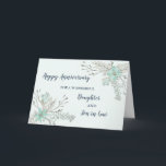 Floral Daughter & Son in Law Wedding Jubiläum Karte<br><div class="desc">Happy Hochzeitstag Karte für Tochter und Sohn im Gesetz mit hübschen hellblauen Blumen,  und herzlichen Vers.</div>