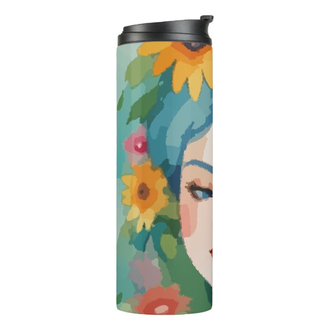 Floral Daydream Portrait Thermosbecher (Nach links gedreht)